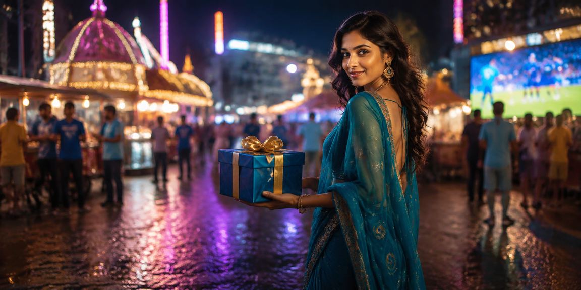 Joyful player celebrating registration bonus in India